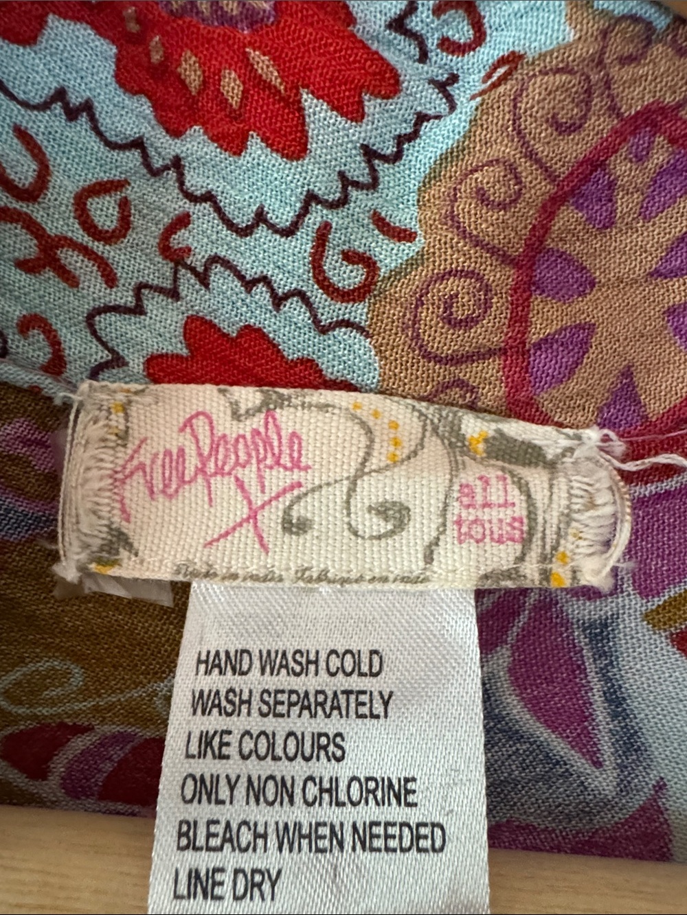 Free People Multicolor Floral Paisley Kimono Cardigan - Picture 3 of 3